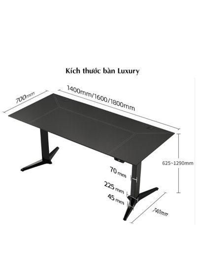 Chân bàn nâng hạ Tải trọng tối đa 150kg