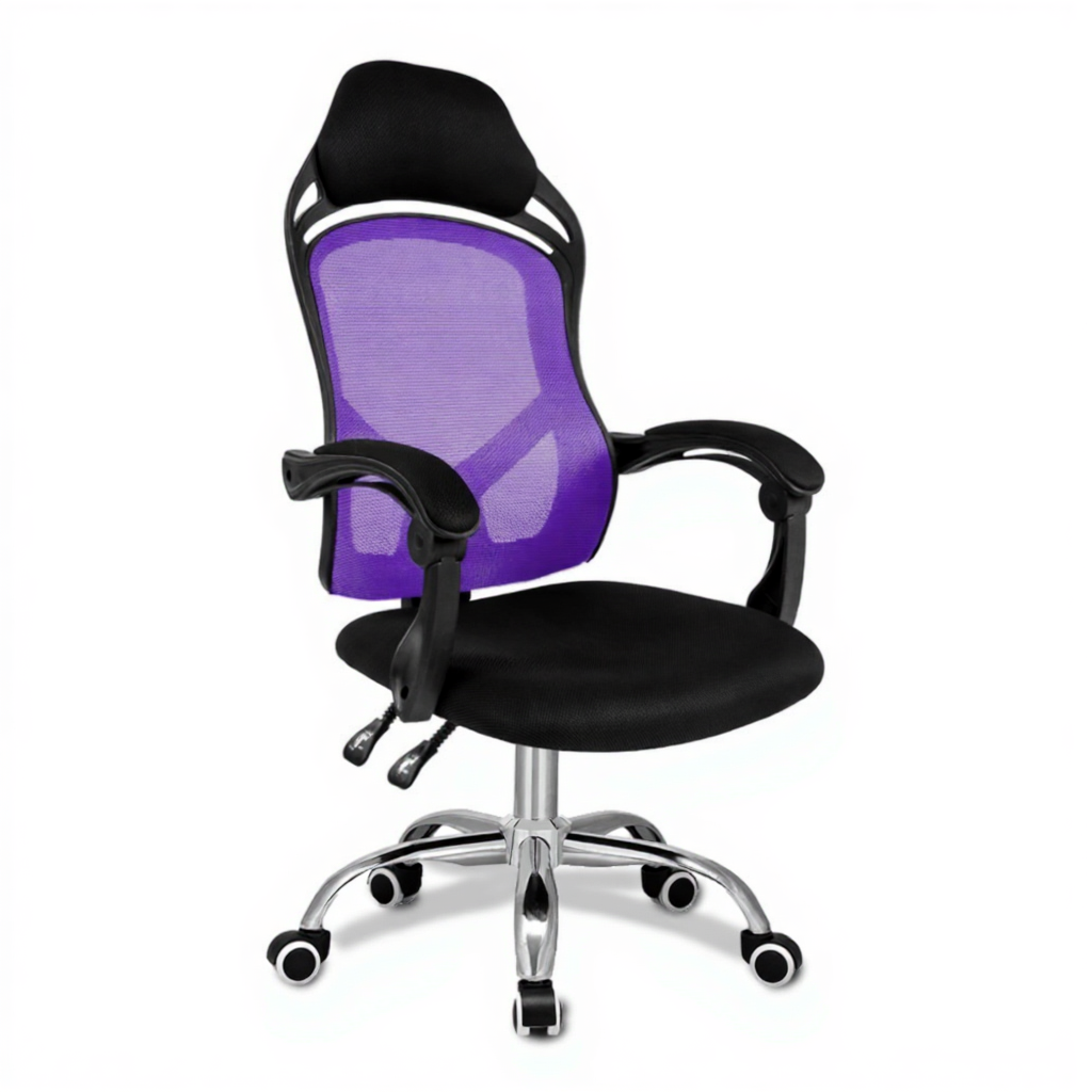 Ghế Làm Việc Lưới Ngả Lưng Màu Tím